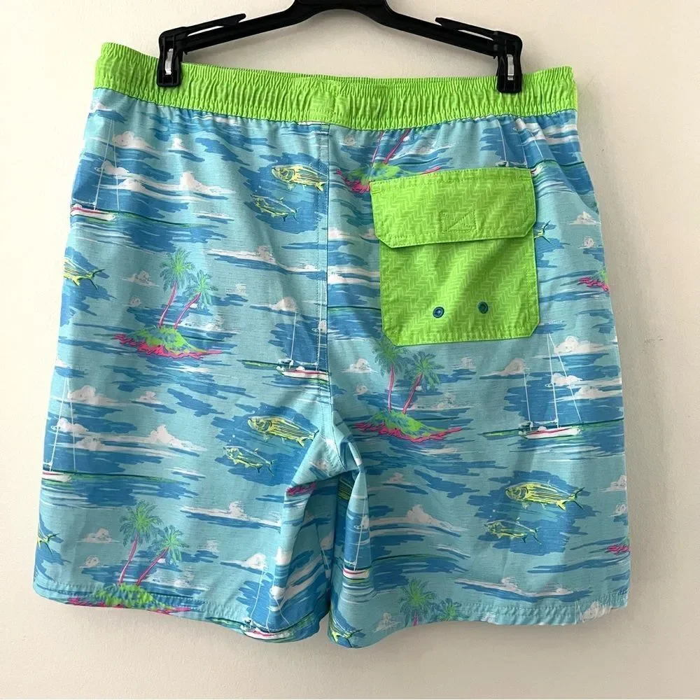 Vineyard Vines Boys Chappy Drawstring Swim Trunks With Stretch, XL, Like New